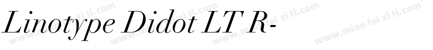 Linotype Didot LT R字体转换